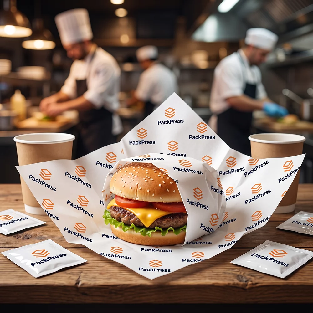 Burger-Einschlagpapier – Individuell bedruckbar